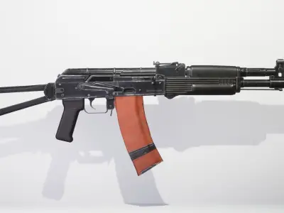 Kalashnikov system  Low-poly 3D model