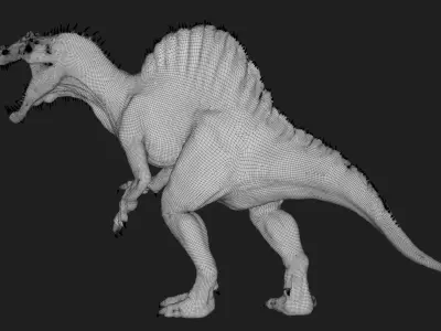 Spinosaurus Low-poly 3D model