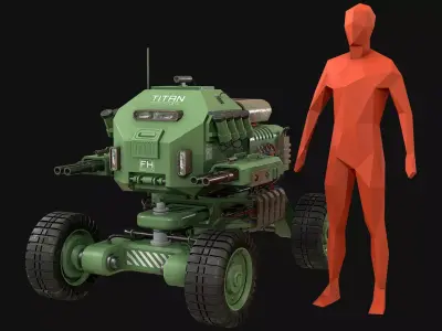 UGV Concept-1-Green 3D model