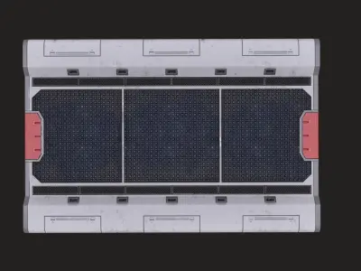 Sci-Fi Modular Platform Low-poly 3D model