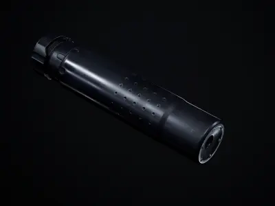 UMP 45 PBR Low-poly 3D model