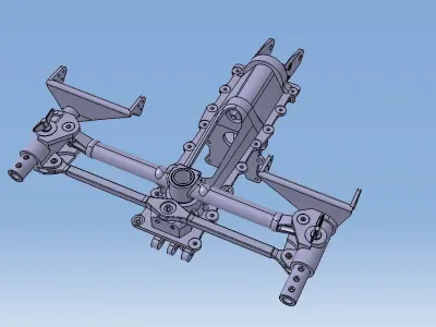 Rudder pedals MiG-21 3D model