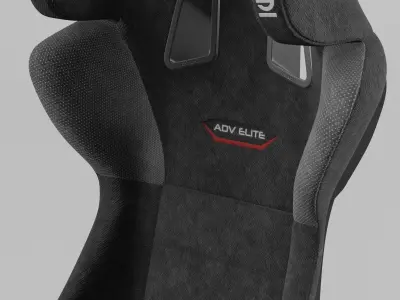 Racing Seat Sparco ADV ELITE Black 3D model