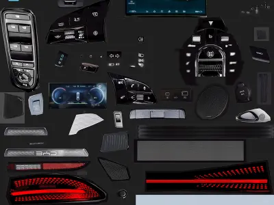 BYD Seal 2024 Military  3D model