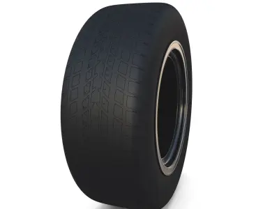 Generic Dark Alloy Wheel 3D model