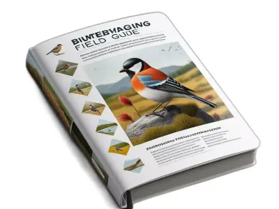 Bird Field Guide Hardcover Book Low-poly 3D model
