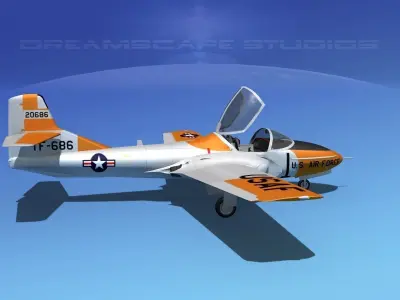 Cessna T-37 Tweetybird V04 USAF 3D model