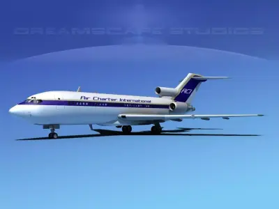 Boeing 727-100 Air Charter Intl 3D model