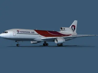 Lockheed L-1011-50 Hawaiian Air 3D model