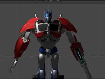 Optimus Prime TFP Low-poly 3D model