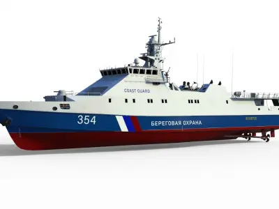 Project 22460 Rubin-class patrol boat 3D model
