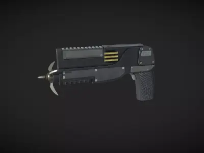 Grappling Gun Free low-poly 3D model