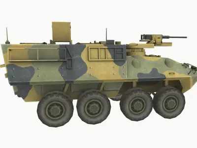 ASLAV Low-poly 3D model
