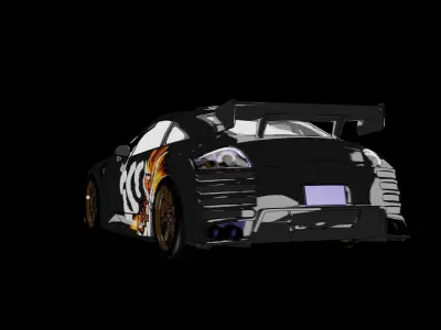 Big lou Mitsubishi Eclipse GT Free 3D model