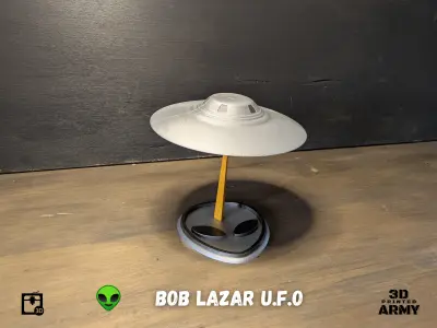 Bob lazar inspired UFO Flying saucer 3D print model