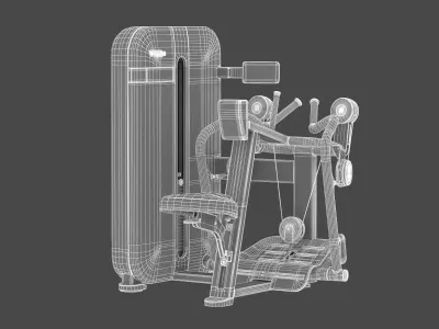 Technogym Selectorized Artis Low Row 3D model