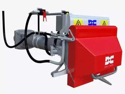 Train coupler 3D model