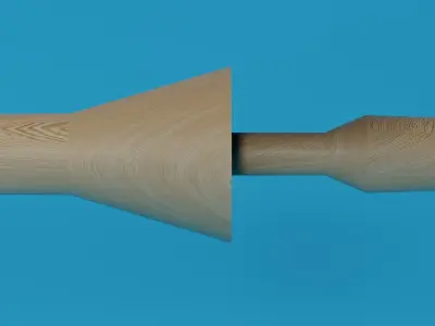 Cavalry Lance Low-poly 3D model