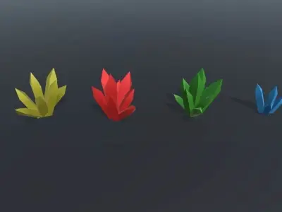 Low Poly Pack mountain with snow on top Low-poly 3D model