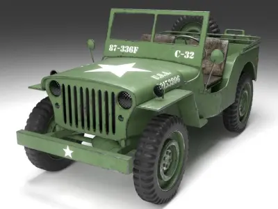 Jeep Willys Military 3D model