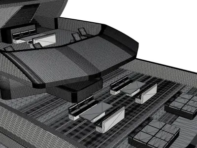 80 Meter Mega Yacht 3D model