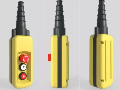 Crane Controller M3 Low-poly 3D model