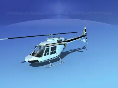 Bell 206 JetRanger V16 3D model