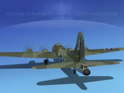 Boeing B-17F Flying Fortress HP V03 3D model