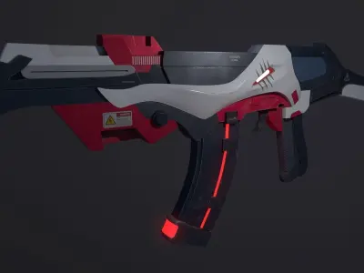 AK47 Harimau Low-poly 3D model