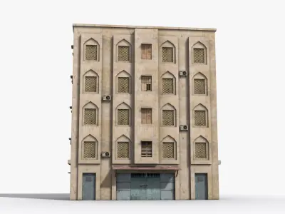  Arab Middle East Building x24 Low-poly 3D model