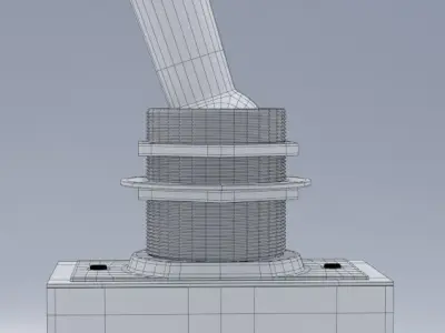 radio part switch 3D model