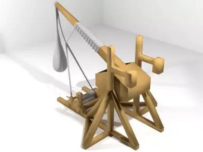 Medieval War Machine - Trebuchet 3D model