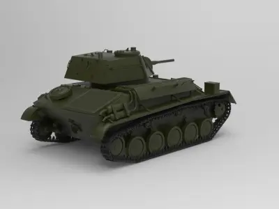 T80 Tank 3D model