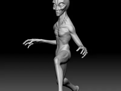 Alien Statue - 0180 3D print model
