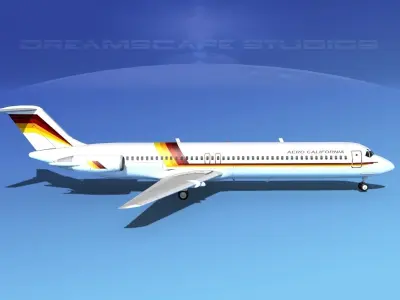 Douglas DC-9-50 Aero California 3D model
