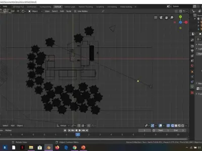Boyita House house in the woods Blender Free 3D model