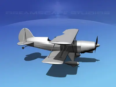 Acro Sport II Biplane VBM 3D model