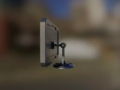 Sci-Fi Computer Screen Low-poly 3D model