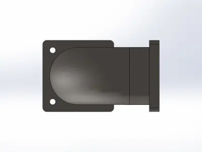 Pipe and flange 3D model