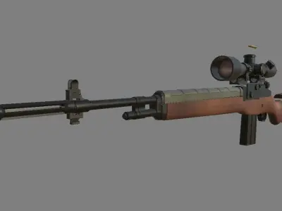 Model of  M21 Sniper rifl 3D model