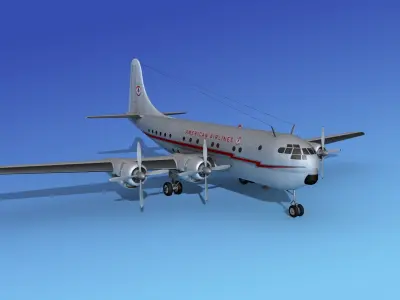 Boeing 377 American Airlines 3D model