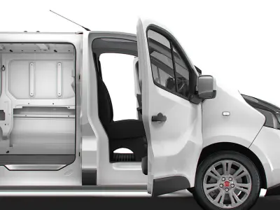Fiat Talento Van L2H1 Tailgate HQInterior 2021 3D model