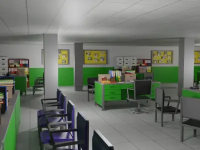 Police Station 3D model