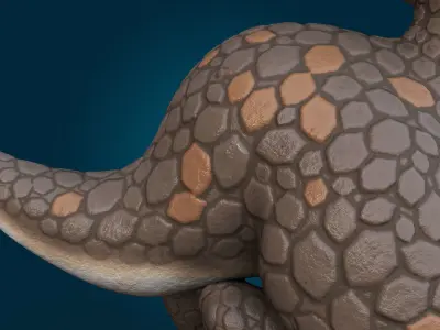 Cartoon Dinosaur  3D model