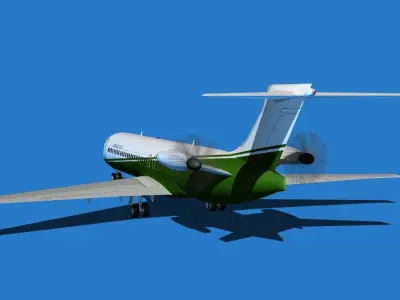 Boeing 7X7-1 Jet Fan V103 3D model