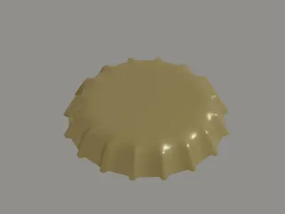 Bottle Cap Low-poly 3D model