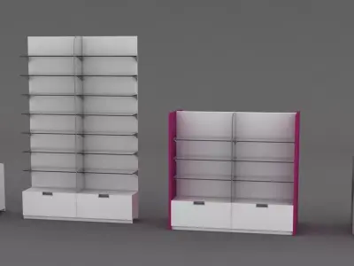 Estanteria Farmacia  Free 3D model