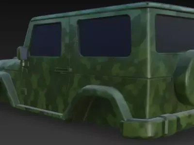 jeep body 3D model