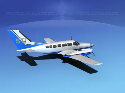 Cessna 404 Titan Southwest Tours 3D model