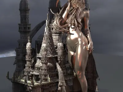 Jinn Temple 4 3D model